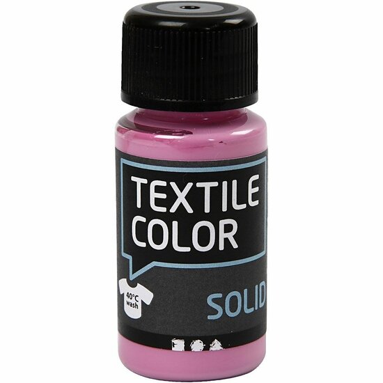 Textielverf Roze - Roze Kledingverf - Stofverf - Textiel Kleurstof - Stoffenverf - Verf Voor Kleding - Textiel Verven - Kleurstof Voor Stof - DIY Kleding Verven - Dekkend- 50 ml