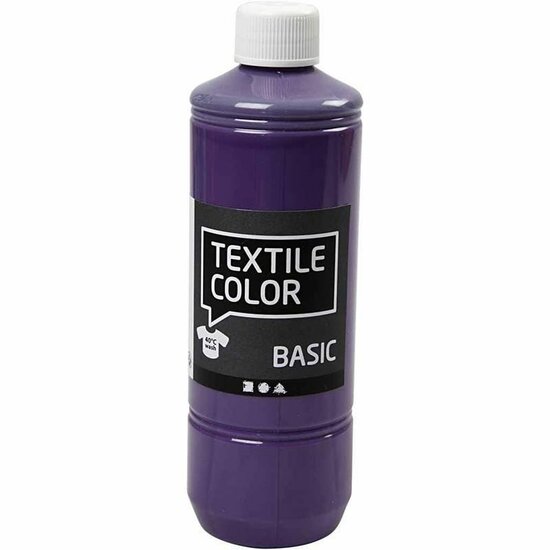 Textielverf Lavendel - Paarse Kledingverf - Stofverf - Textiel Kleurstof - Stoffenverf - Verf Voor Kleding - Textiel Verven - Kleurstof Voor Stof - DIY Kleding Verven - 500 ml