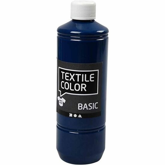 Textielverf Primair Blauw - Kledingverf - Stofverf - Textiel Kleurstof - Stoffenverf - Verf Voor Kleding - Textiel Verven - DIY Kleding Verven - 50 ml - 1 Stuk