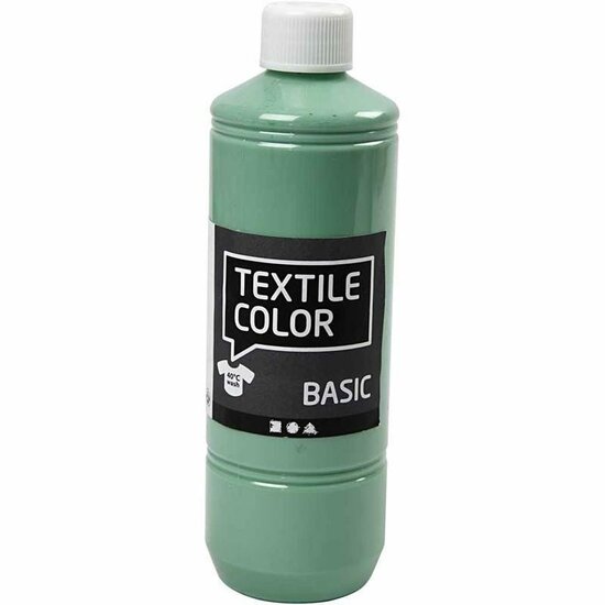Textielverf Zeegroen - Groene Kledingverf - Stofverf - Textiel Kleurstof - Stoffenverf - Verf Voor Kleding - Textiel Verven - Kleurstof Voor Stof - DIY Kleding Verven - 500 ml