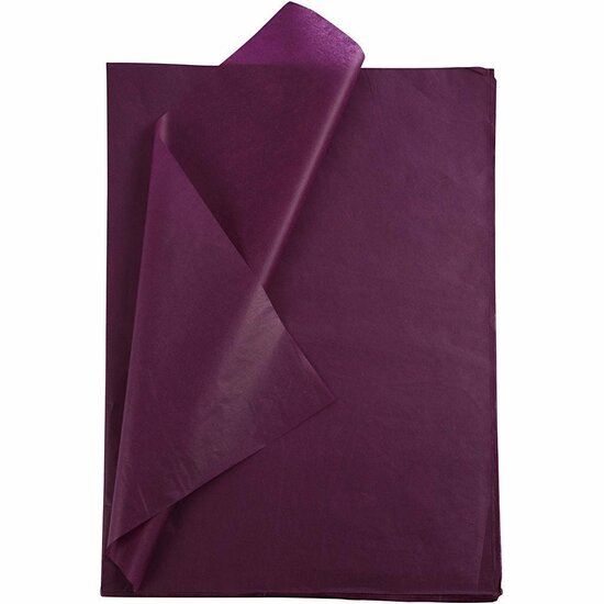 Tissuepapier Bordeaux Rood - Zijdepapier - Crepepapier - Vloeipapier - Inpakken - Decoreren - Knutselen - 50x70 cm - 14 gram - 25 vellen