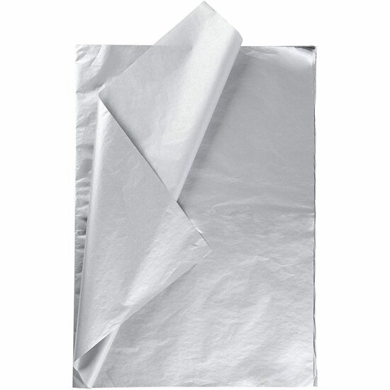 Tissuepapier Zilverkleurig - Zijdepapier - Crepepapier - Vloeipapier - Luxe Inpakken - Decoreren - Knutselen - 50x70 cm - 14 gram - 25 vellen