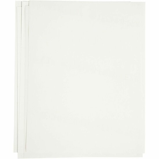Transfer Vellen - Strijkpapier - 21,5x28 cm - 12 Vellen - Wit - Voor Afbeeldingen op Textiel