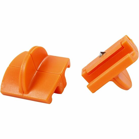 Fiskars Triple Track Resevermessen - Snijmessen - Rechte Snijmessen - Fiskars Mesjes Papiersnijder 5446 + 4153 + 9863 - Hobby Snijmessen - Precisie Snijmessen - 2 Stuks