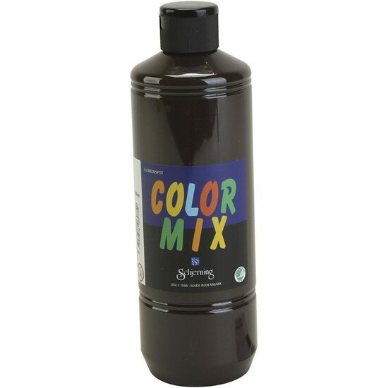 Bruine Verf - Milieuvriendelijk - Greenspot Colormix - 500ml - Multifunctionele Doorshijnende Verf op Waterbasis - Geschikt voor Meeste Ondergronden - Felle Kleuren - Wast Af van Glas en Gladde Opperv