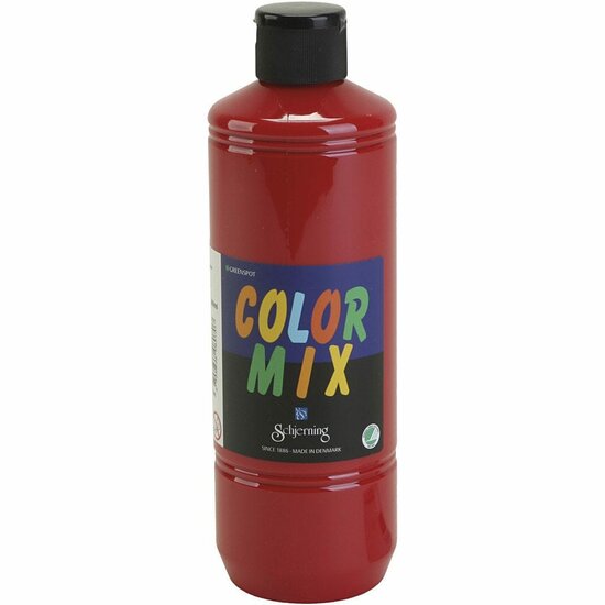 Primair Rode Verf - Milieuvriendelijk - Greenspot Colormix - 500ml - Multifunctionele Doorshijnende Verf op Waterbasis - Geschikt voor Meeste Ondergronden - Felle Kleuren - Wast Af van Glas en Gladde