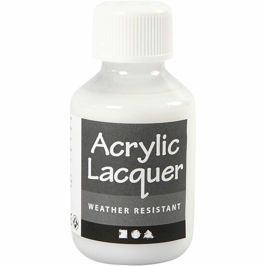 Vernis - Acrylvernis - Beschermende Lak - Topcoat - Finishlaag - Beschermlaag - Laklaag - Glans - 100 ml - Voor Hout, Karton & Hobbyverf