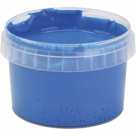 Vingerverf - Blauw - Primo - 250ml - Kindvriendelijk - Veilig voor Huid - Felle Kleuren - Geschikt voor Papier en Hout - Geweldige Tactiele Ervaring