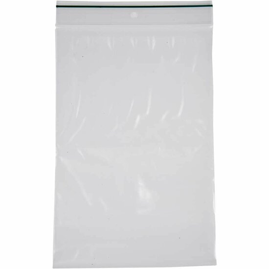 Zip Lock Zakjes - Opbergzakjes - Cadeauzakjes - Hersluitbare Zakken - Transparant - 12x18cm - Dikte:0,05mm - 100 stuks