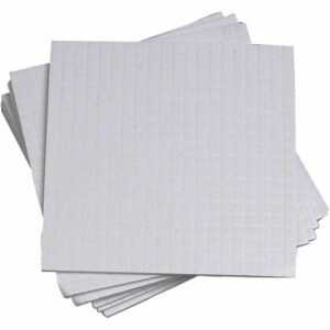 3D Foam Pads – Dubbelzijdig Klevend Foam Tape - 3D Effect Tape - Foam Tape Voor Knutselen - Kaarten Maken Tape - Scrapbooking Foam Tape – 5x5 mm – 1 mm Dikte – 10x400 Stuks