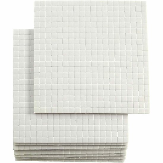 3D Foam Pads - Dubbelzijdig Klevend Foam Tape - 3D Effect Tape - Foam Tape Voor Knutselen - Kaarten Maken Tape - Scrapbooking Foam Tape - 5x5 mm - 2 mm Dikte - 10x400 Stuks