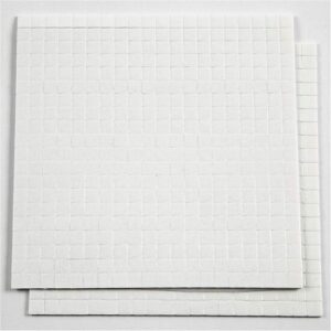 3D Foam Pads – Dubbelzijdig Klevend Foam Tape - 3D Effect Tape - Foam Tape Voor Knutselen - Kaarten Maken Tape - Scrapbooking Foam Tape - 5x5 mm – 1 mm Dikte – 2x400 Stuks