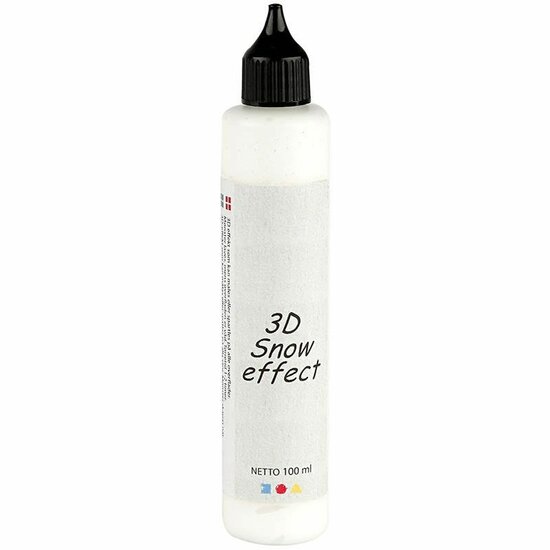 Effect Verf Sneeuw - Sneeuw Effect Pasta - Matte Sneeuw Pasta - Frosted Effect Pasta - Sneeuw look verf - 3D Verf - Textuurschilderen - Reliëf Schilderen - Sneeuwpasta - Wit - 100 ml