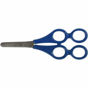 4-Gaten Schaar - Leren Knippen voor Kinderen - Geschikt voor Links- & Rechtshandig Gebruik - Ergonomisch Ontwerp voor Peuters & Kleuters - 17 cm - 1 Stuk
