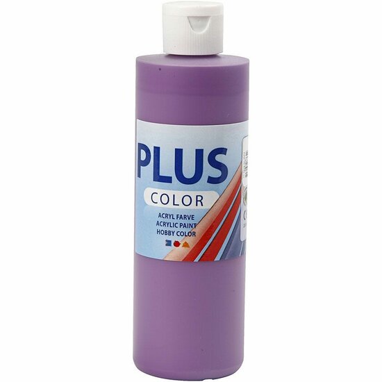 Acrylverf - Lila Verf - Acrylaatverf - Acrylpaint - Hobbyverf - Sneldrogende Verf - Dekkende Verf - Waterbasis Verf - Hoogwaardige Decoratie Verf - Dark Lilac - Plus Color Verf - 250ml