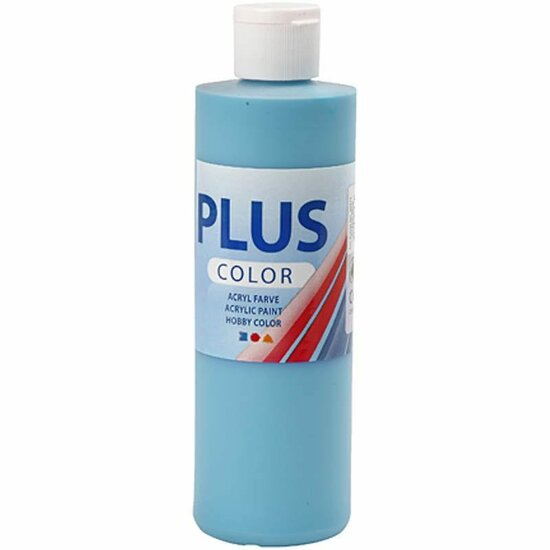 Acrylverf - Turquoise Verf - Acrylaatverf - Acrylic paint - Hobbyverf - Knutselen en Verven - Sneldrogende Verf - Waterbasis Verf - Hoogwaardige Decoratie Verf - Plus Color Verf - 250ml
