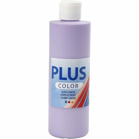Acrylverf - Paarse Verf - Acrylaatverf - Acrylpaint - Hobbyverf - Sneldrogende Verf - Dekkende Verf - Waterbasis Verf - Hoogwaardige Decoratie Verf - Violet - Plus Color Verf - 250ml