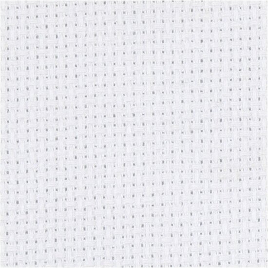 Aida, wit, afm 50x50 cm, 70 vierkanten per 10 cm, 1 stuk