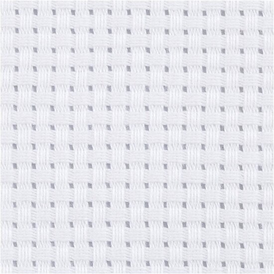 Aida, wit, B: 150 cm, 35 vierkanten per 10 cm, 3 m/ 1 stuk