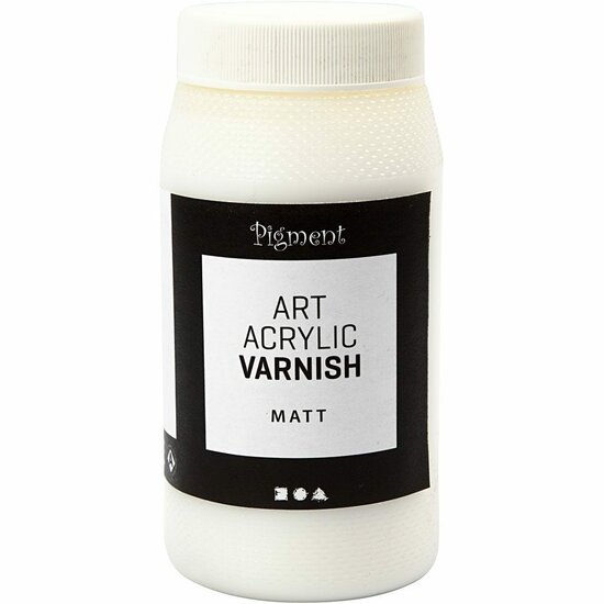 Vernis - Acrylvernis - Beschermende Lak - Topcoat - Finishlaag - Beschermlaag - Laklaag - Art Acrylic - Mat - 500 ml - Voor Acrylverf & Schilderlak Wit