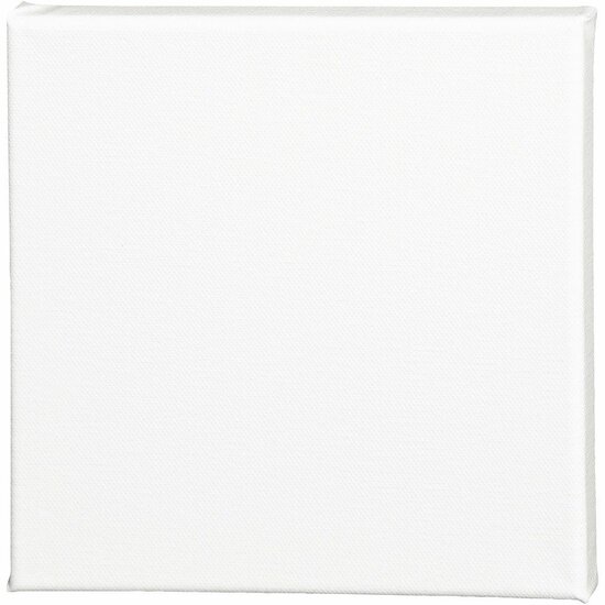 Canvas Gespannen Op Houten Frame - Vierkant Schilderdoek - Gespannen Canvas - Canvasdoek - Wit Schildercanvas - Verfdoek - Schilderpaneel - 20x20cm - Dikte: 1,6cm - 10 Stuks