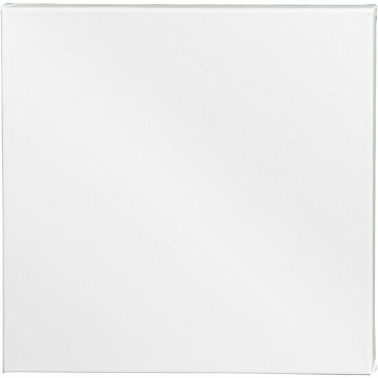 Voorbewerkt Canvas Schilderdoek - Vierkant Canvas - Wit Katoen - Acrylverf & Olieverf Canvas - Houten Frame - DIY Schilderen - Kunstschildersdoek - 40x40 cm - 1 Stuk - 6 cm Dikte - 360 gr