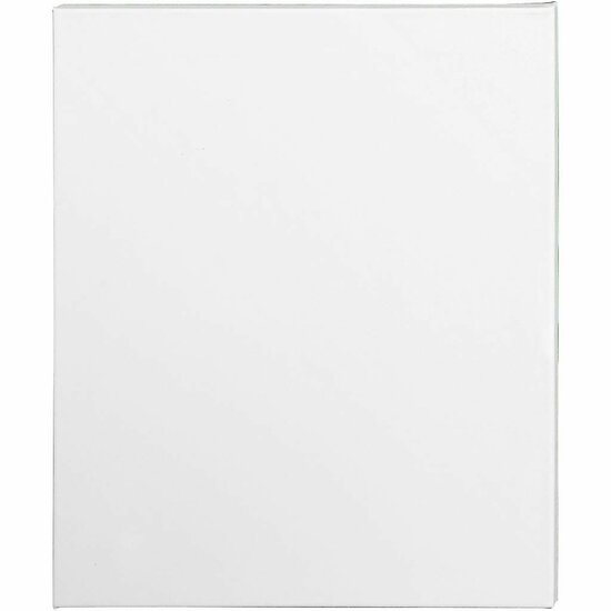 Canvas Gespannen Op Houten Frame - Vierkant Schilderdoek - Gespannen Canvas - Canvasdoek - Wit Schildercanvas - Verfdoek - Schilderpaneel - 50 x 60 cm - 360 gr - Dikte: 1,6cm - 5 Stuks