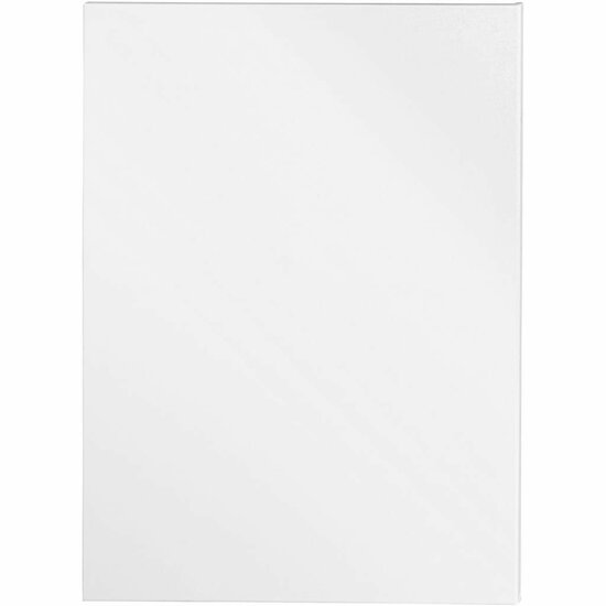 Canvas Gespannen Op Houten Frame - Vierkant Schilderdoek - Gespannen Canvas - Canvasdoek - Wit Schildercanvas - Verfdoek - Schilderpaneel - 60 x 80 cm - 360 gr - Dikte: 1,6cm - 5 Stuks