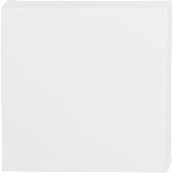 Canvas Gespannen Op Houten Frame - Vierkant Schilderdoek - Gespannen Canvas - Canvasdoek - Wit Schildercanvas - Verfdoek - Schilderpaneel - 30 x 30 cm - 360 gr - Dikte: 3,5cm -1 Stuk