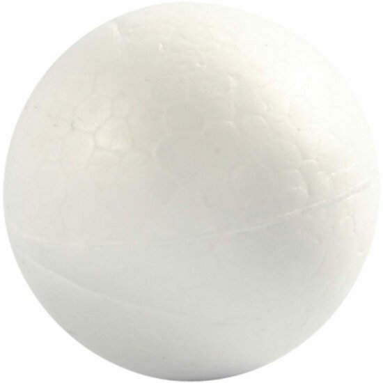 Witte Piepschuim Ballen - Styrofoam Knutselballen - Hobby Decoratie Ballen Voor DIY Projecten - Knutselset - Handwerk Materiaal - Diameter 4 cm - Set van 10 stuks