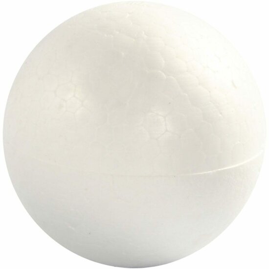 Ballen - Witte Styropor Piepschuim Balletjes - Voor Decoratieve Knutselprojecten - Diameter 7 cm - Set van 5 Stuks - Knutselballetjes - Lichtgewicht Ballen - Creatieve DIY Decoratie