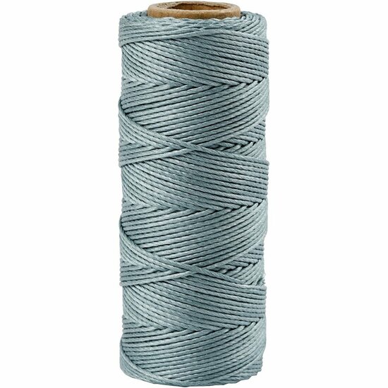 Bamboekoord - Bamboetouw - Donker Turkoois - Gedraaid Koord - 100% Bamboe - Stevig & Flexibel - DIY Decoratie - Dikte 1 mm - 65 mtr - 1 Rol