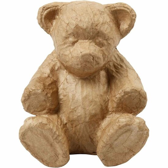 Knuffelbeer - Pluche Beer - Zachte Knuffel - Speelgoed Beer - Kinderknuffel - Cadeau Knuffelbeer - Schattige Pluche Beer - H 18 cm - L 15 cm - 1 Stuk