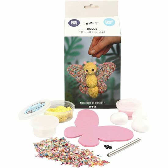 Vlinder Boetseerklei Set – DIY Boetseerklei in Verschillende Kleuren – CE Gecertificeerd – Voor Creatief Knutselen
