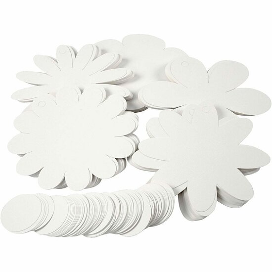 Bloemen Wit - Witte Kunstbloemen - Bloemendecoratie - Kunstbloemen Decoratie - Bloemen Per Doos - Witte Bloemen Set - 20 cm - 400 gr - 5x20 Stuks