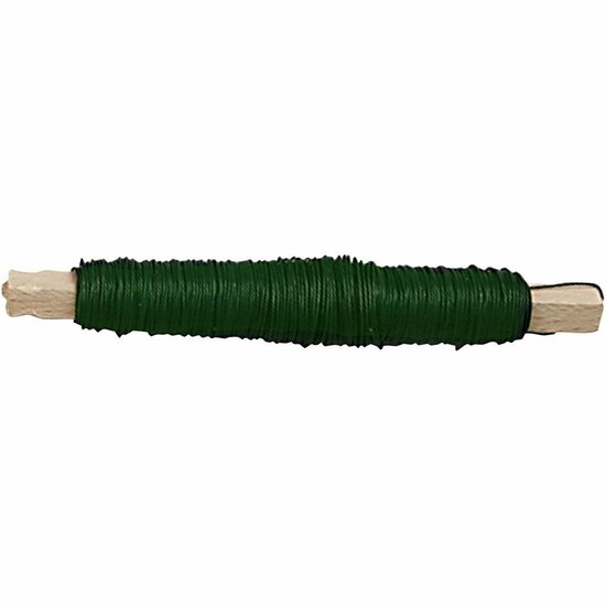 Bloemendraad - Plantenbinddraad - Groen Binddraad Voor Bloemschikken - Decoratief Binddraad Voor Hobby - Plantensteldraad Voor Bloemisten - 0,5 mm - 10x50 m (elk 100 gram)
