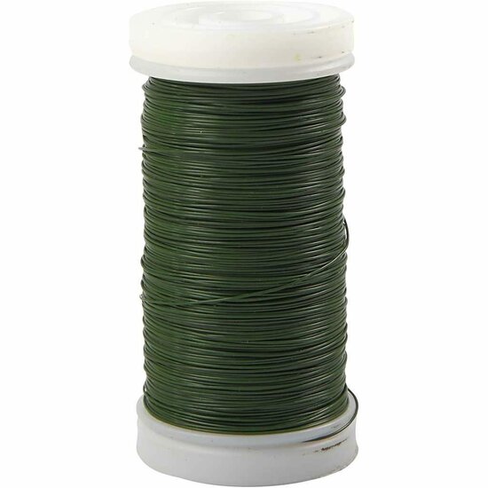 Bloemendraad - Plantenbinddraad - Groen Binddraad - Binddraad Voor Bloemschikken - Decoratief Binddraad - Plantensteldraad - Hobby Binddraad - Bloemisten Binddraad - 0,31mm Binddraad - 160 Meter