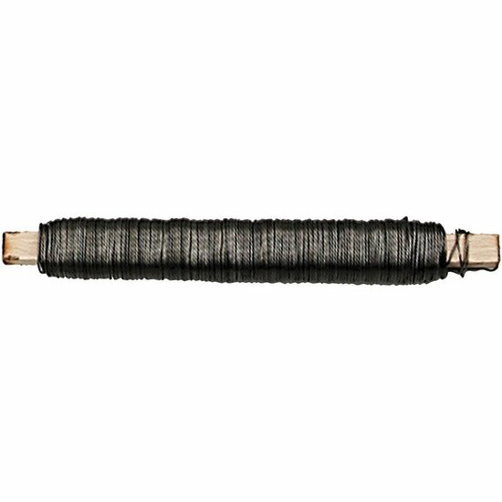 Bloemendraad – Plantenbinddraad – Zwart Binddraad Voor Bloemschikken – Decoratief Binddraad Voor Hobby – Plantensteldraad Voor Bloemisten – 0,5 mm - 10x50 m (elk 100 gram)
