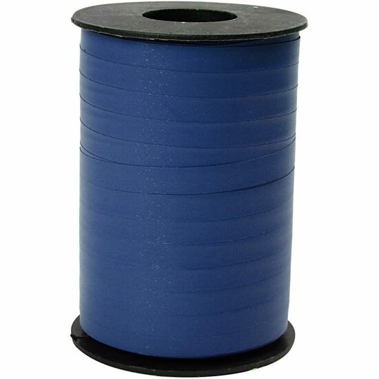 Cadeaulint - Blauw - Traditioneel Cadeaulint - Hoogwaardige Kwaliteit - Mat Afgewerkt - Geschikt voor Geschenken & Decoratie - Breedte: 10 mm - 250 m - 1 Rol