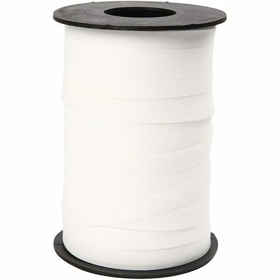 Cadeaulint - Wit Cadeaulint - Matt Witte Lint - 10mm Lint - Verpakking Lint - Decoratief Cadeaulint - Luxe Lint Voor Geschenken - Hobby Lint - Witte Lint Voor Decoratie - 250 Meter Lint