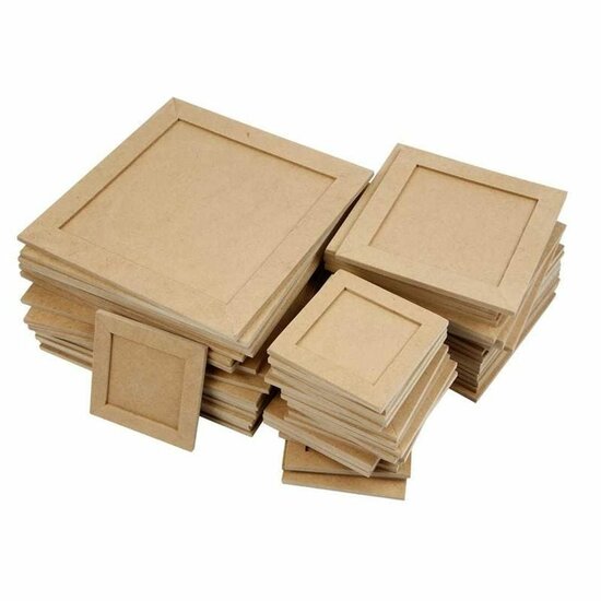 Collage Lijst - Set van 200 - Geschikt voor Diverse Collage Projecten - Stevig & Duurzaam - Inhoud: 100x10x10 cm, 60x15x15 cm, 40x22x22 cm