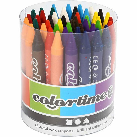 Kleurkrijt - Tekenmateriaal - Krijt Set - Kleurrijk Krijt - Sterk Pigment - Kunst & Creatief - Hobby Krijtjes - 48 Stuks