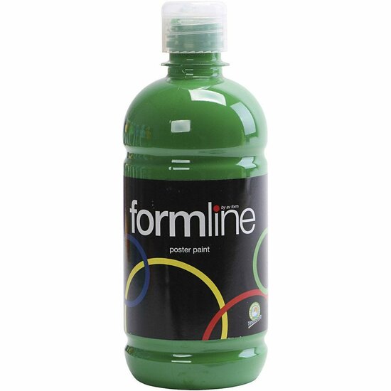 Cover Verf - Groene Verf - Verf Op Waterbasis - Hobbyverf - Matte Verf - Donkergroen - 500ml