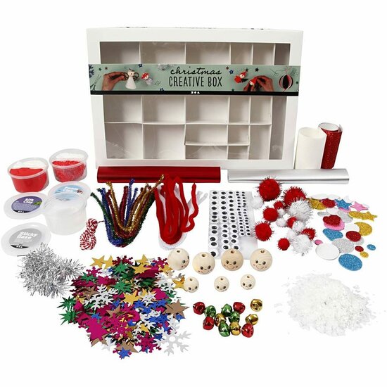 Klei Set Kinderen - Foam Clay Set - Knutselpakket Klei - Boetseerklei Set - Zachte Zelfhardende Klei - Kerst Knutsel Pakket