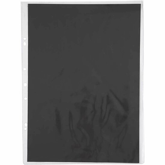 A3 Display Mappen - Heavy-Duty Presentatiemap - Opbergmap Zwart - A3 Portfolio Hoes - Portfolio Map - Kunstenaarsmap - Tekenwerk Map - Zwart - 30 x 42 cm -10 Stuks