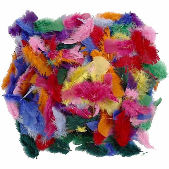 Dons Veertjes - Superzachte Veren - Decoratieve Veren - DIY Knutselveren - Hobby Veren - Verschillende Kleuren Veren - Veertjes Voor Decoratie - Donsveren Voor Creatieve Projecten