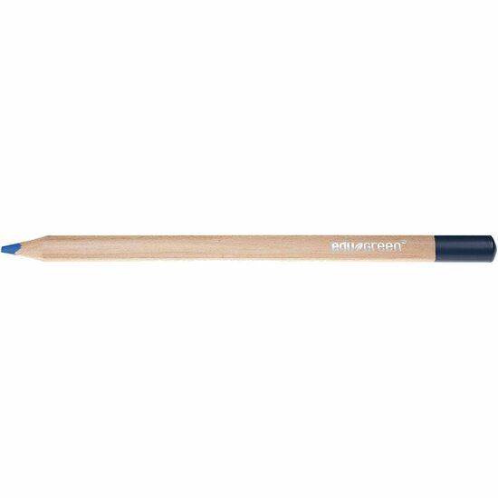 Edugreen Jumbo kleurpotloden, blauw, vulling 5 mm, 10 stuk/ 1 doos
