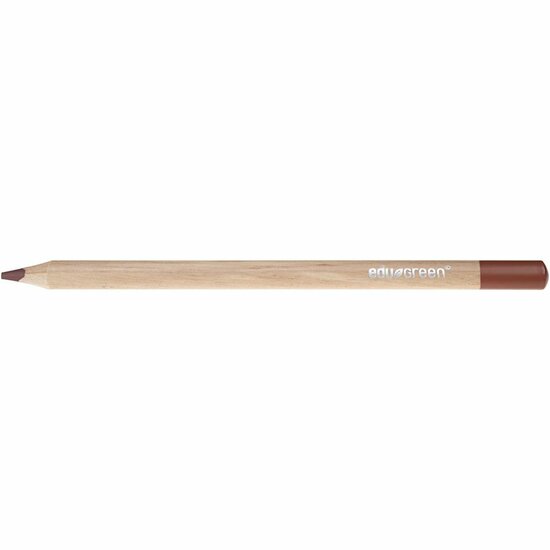 Edugreen Jumbo kleurpotloden, bruin, vulling 5 mm, 10 stuk/ 1 doos