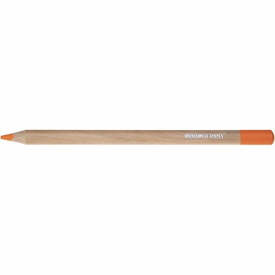 Edugreen Jumbo kleurpotloden, oranje, vulling 5 mm, 10 stuk/ 1 doos