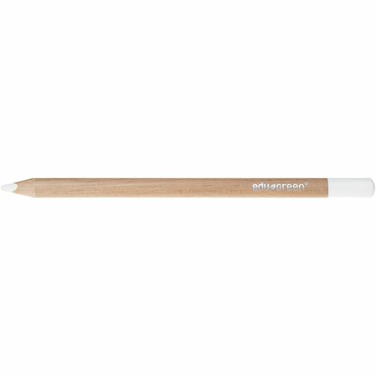 Edugreen Jumbo kleurpotloden, wit, vulling 5 mm, 10 stuk/ 1 doos